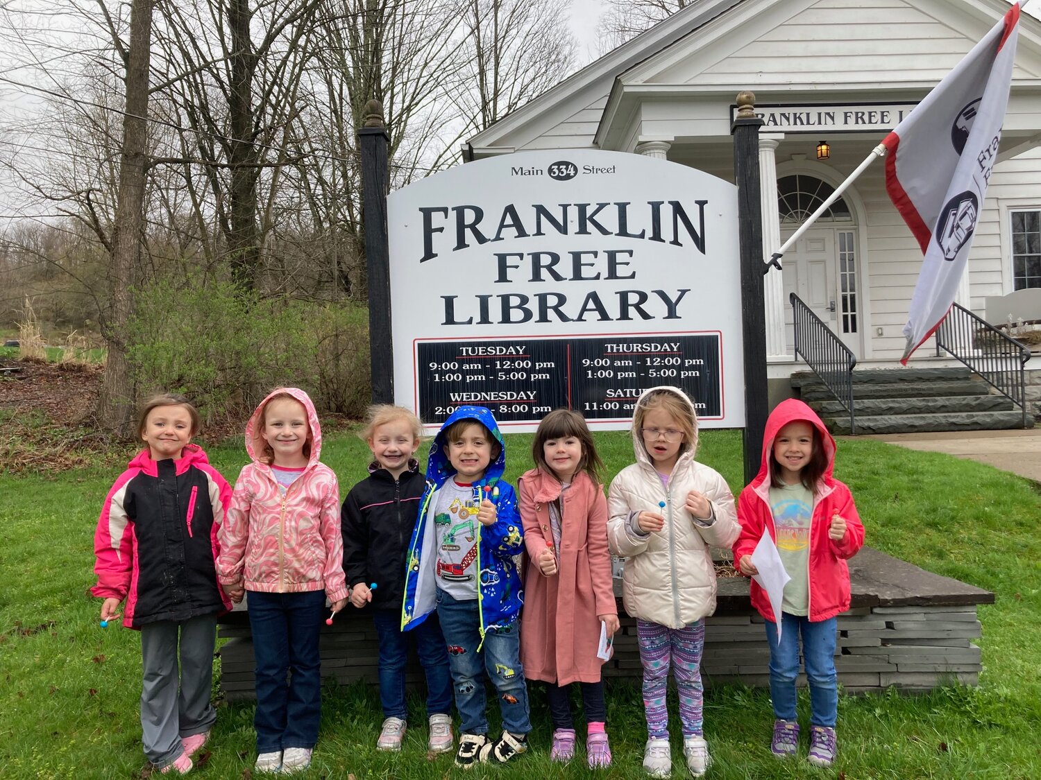 Franklin prekindergarten students visited the Franklin Free Library last week.